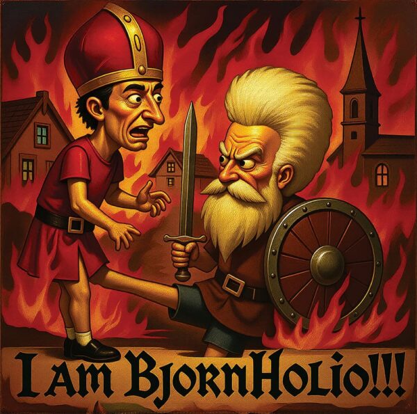 I AM BJORNHOLIO!! LOGO T-SHIRT - Image 7